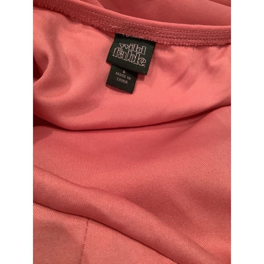 Long Pink Formal Baby Doll Sexy Fitted Dress By Wild Fable Sz S NWT! - Picture 4 of 4